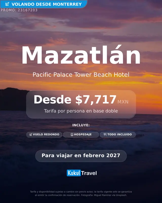 Paquete a Mazatlán, México