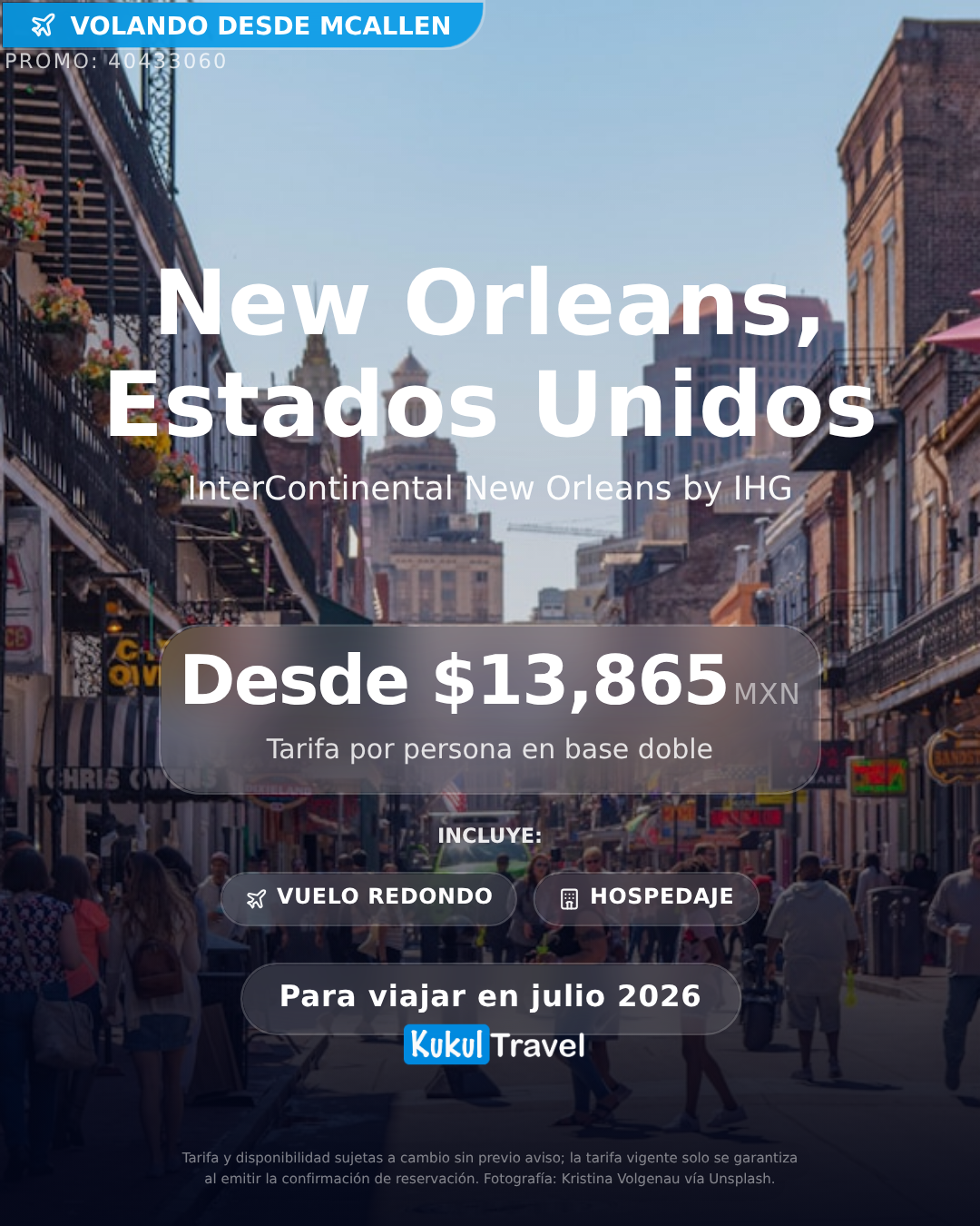 Paquete a New Orleans, Estados Unidos